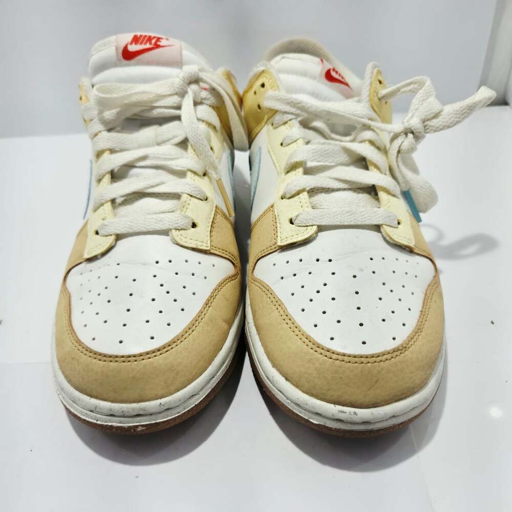 Nike Dunk Low Next Nature Size 10 Soft Yellow Aquarius Blue